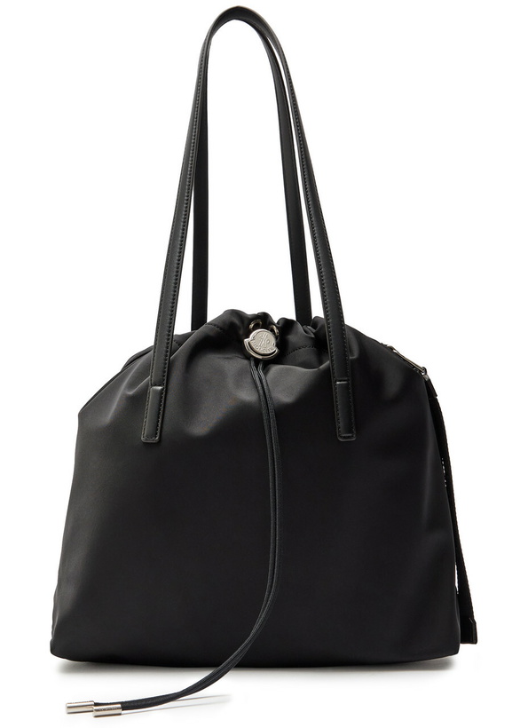 Photo: Moncler New Trick Drawstring Nylon Tote bag - Black - One Size