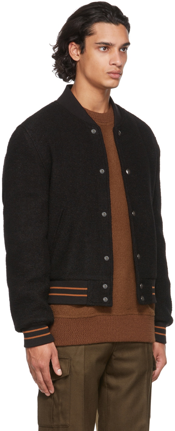 Boucle bomber on sale