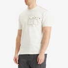 Napapijri Men's Multi Pocket T-Shirt in White Whisper