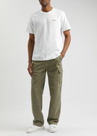 True Religion Contrast-stitch Twill Cargo Trousers Khaki