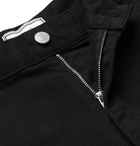 AMI - Wide-Leg Denim Shorts - Men - Black