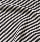 Isabel Marant - Leon Striped Slub Linen and Cotton-Blend T-Shirt - Men - Gray