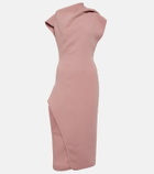 Maticevski Rejoice asymmetric crêpe midi dress