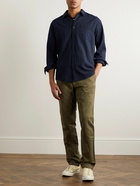 NN07 - Deon Cotton-Jacquard Shirt - Blue