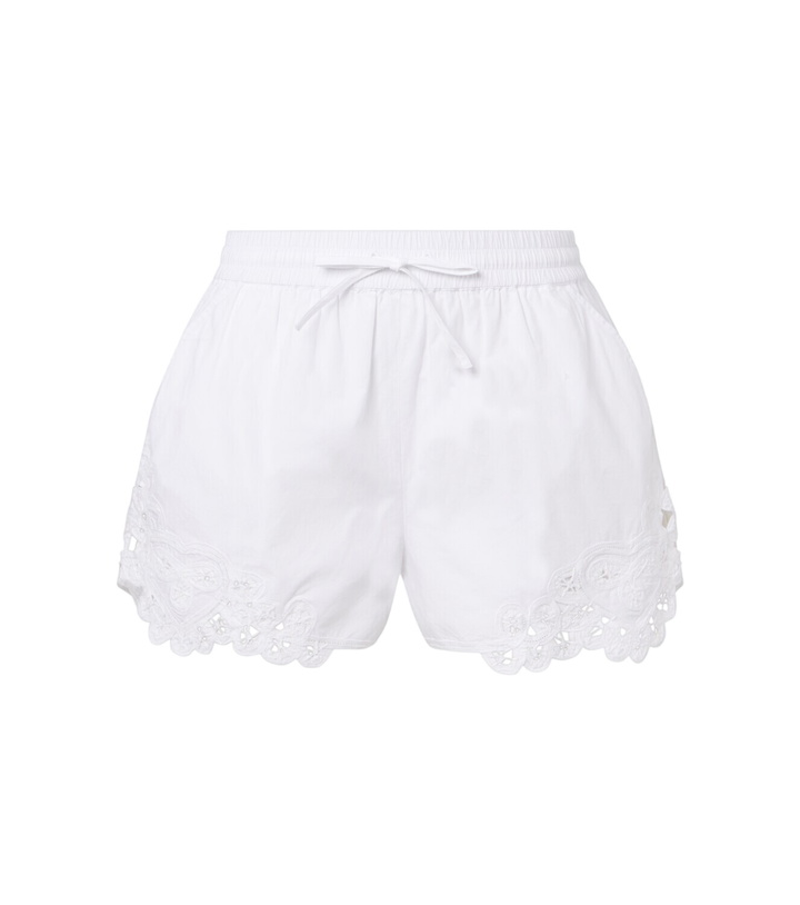 Photo: Veronica Beard Vivaldi embroidered cotton shorts