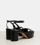 Gucci Double G leather platform sandals