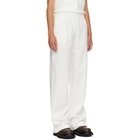 Moncler White Logo Cotton Blend Sweatpants