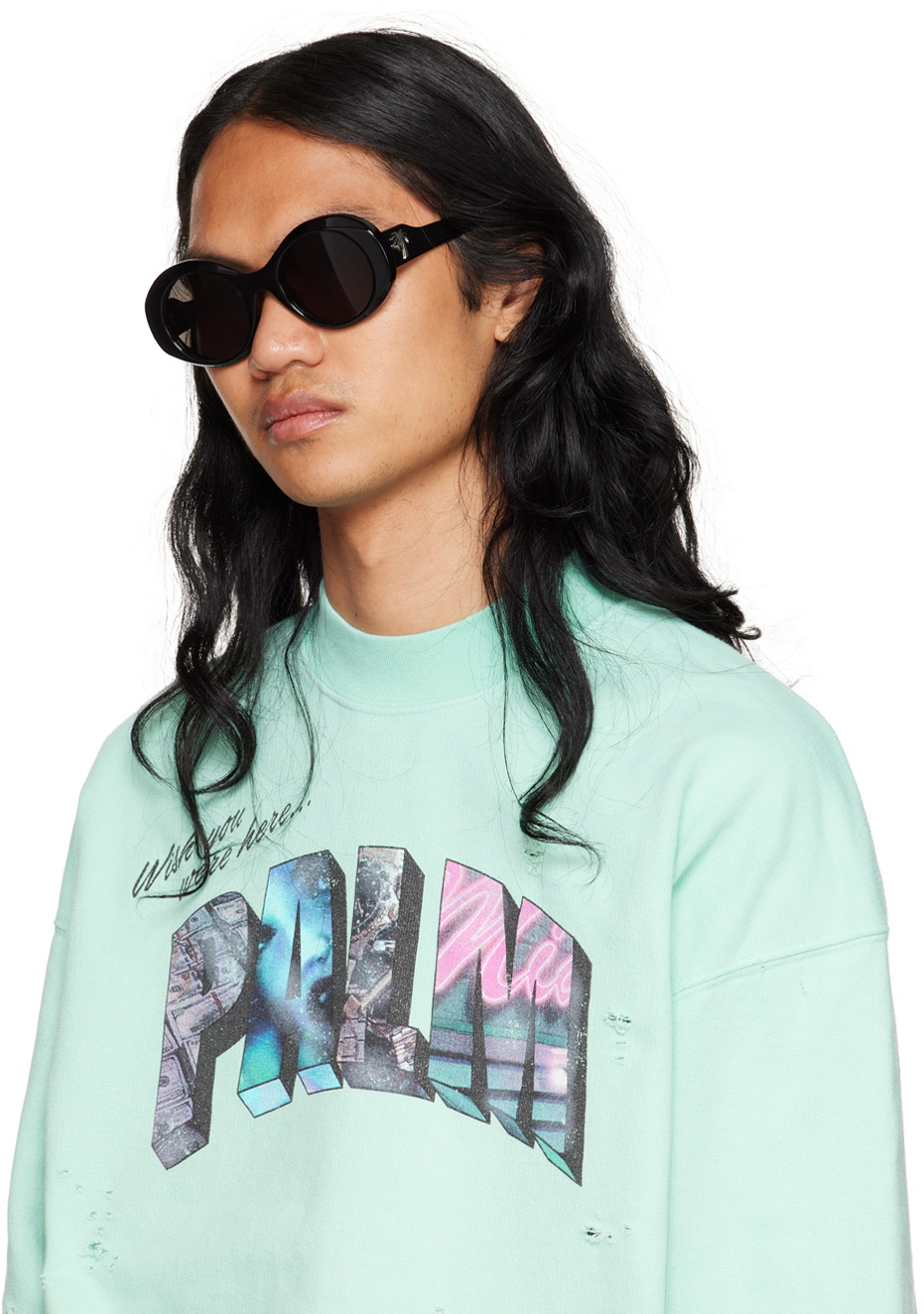 Palm Angels Black Doyle Sunglasses Palm Angels display picture 1