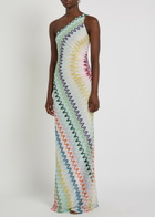 Missoni Zigzag Metallic-knit Maxi Dress Multicoloured