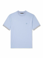 Loro Piana - Logo-Embroidered Cotton-Jersey T-Shirt - Blue