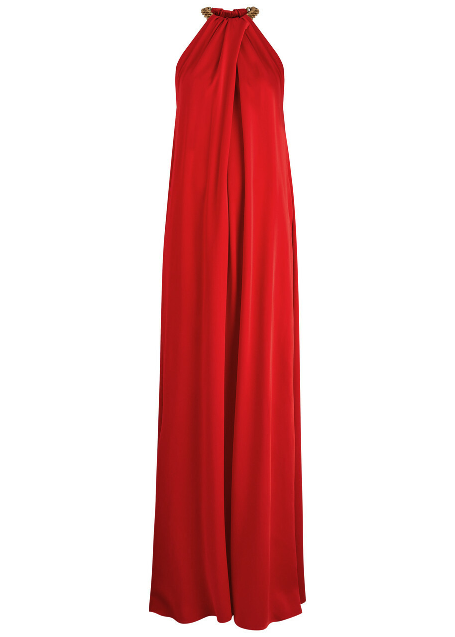 【関税&送料込】Stella Mccartney Chain Long Dress Chain-detail maxi dress in yellow - Stella Mc Cartney