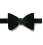 Turnbull & Asser - Pre-Tied Cotton-Velvet Bow Tie - Green