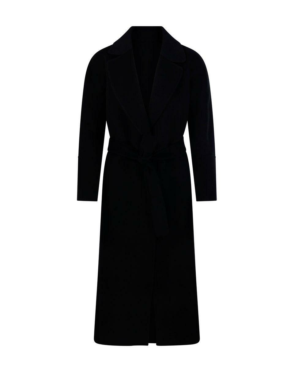 S MAX MARA Fabio Belted Wool Long Coat S Max Mara