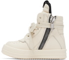 Rick Owens Baby Off-White Geobasket Sneakers