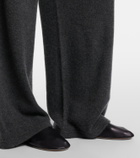 The Row Casa leather slippers