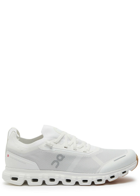Photo: ON Cloud 6 Versa Panelled Mesh-knit Sneakers White