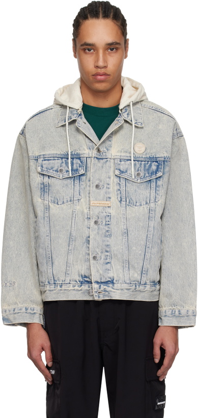 Photo: AAPE by A Bathing Ape Blue 'AAPE Now' Light Weight Denim Jacket