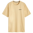 Patagonia Men's P-6 Logo Responsibili-T-Shirt in Beeswax Tan