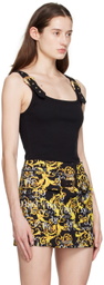 Versace Jeans Couture Black Buckle Tank Top