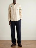 Portuguese Flannel - Pleated Wool Trousers - Blue