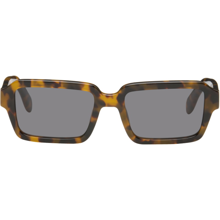 Photo: Palm Angels Brown Homer Sunglasses