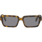 Palm Angels Brown Homer Sunglasses