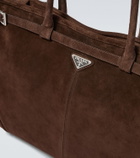 Prada Prada Bonnie suede tote bag