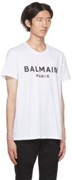 Balmain White Organic Cotton T-Shirt