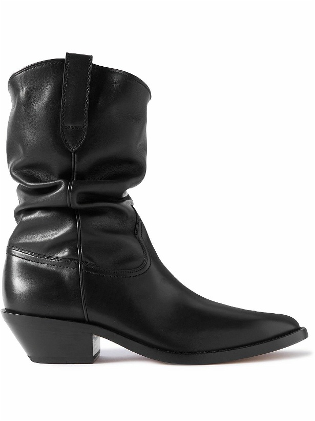 Photo: Maison Margiela - Tabi Split-Toe Leather Western Boots - Black