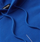 Balenciaga - World Food Programme Logo-Print Fleece-Back Cotton-Jersey Hoodie - Blue
