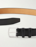 George Cleverley - 3.5cm Leather Belt - Black
