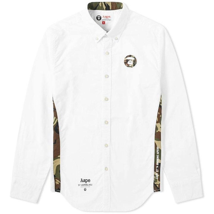 Photo: AAPE Embroidered Logo Oxford Shirt