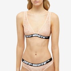Off-White Women's Logo Band Lace Briefs in Pink
