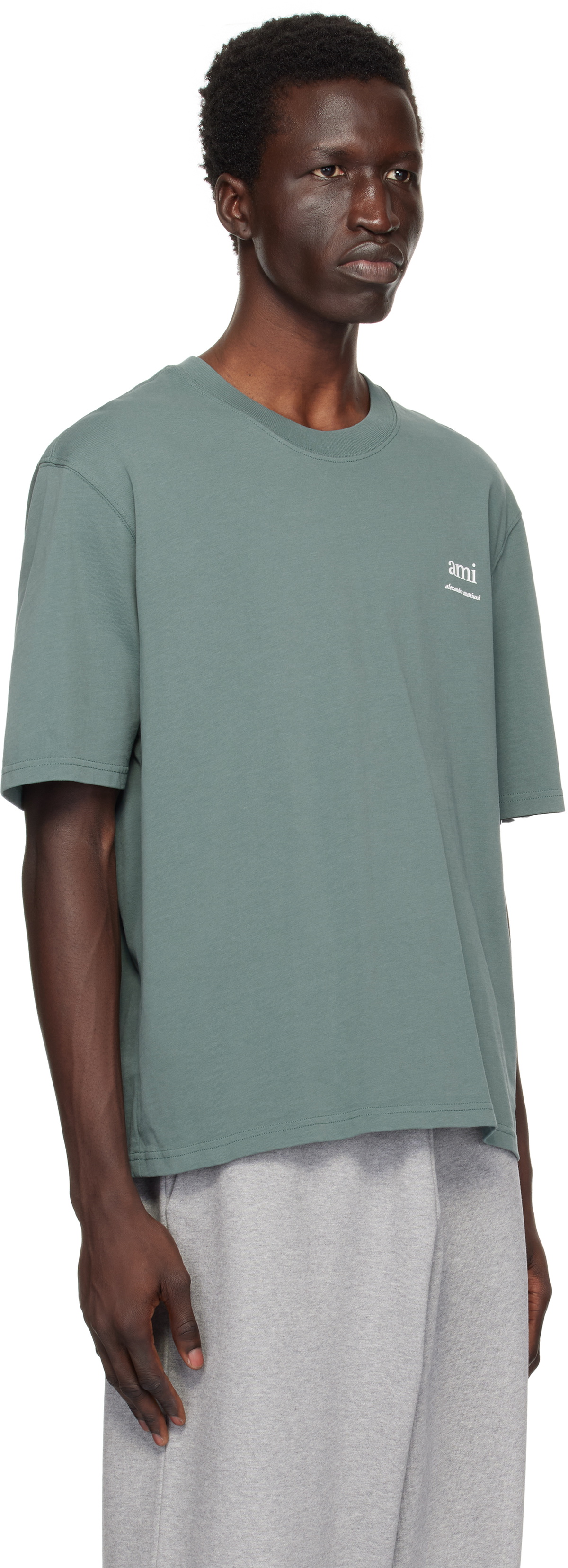 AMI Paris Green 'Ami Alexandre Mattiussi' T-shirt AMI