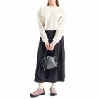 F/CE. Women's Tech Leather Bucket Shoulder Bag in Grey 