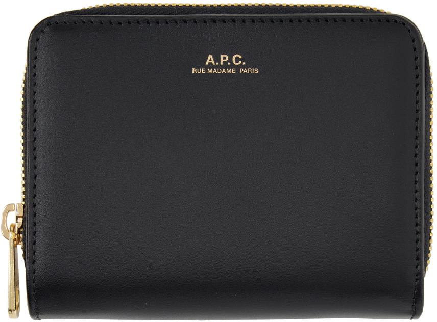 A.P.C. Black Emmanuelle Compact Wallet A.P.C.