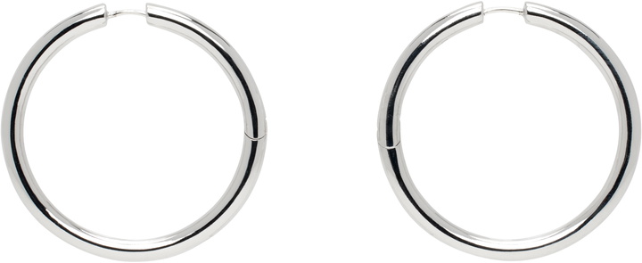 Photo: Laura Lombardi Silver Large Seamless Hoop Earrings