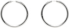 Laura Lombardi Silver Large Seamless Hoop Earrings