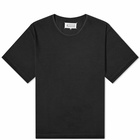 Maison Margiela Men's Unfinished Heavy Jersey T-Shirt in Washed Black