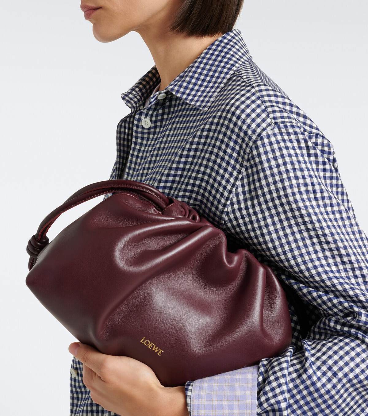 Loewe Flamenco Medium leather clutch