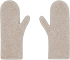 The Row Beige Ladislas Mittens
