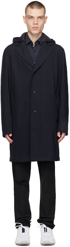 Photo: BOSS Black Contrast Hood Coat