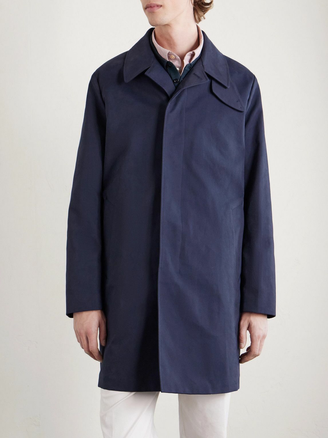 Paul Smith - Cotton-Blend Gabardine Coat - Blue