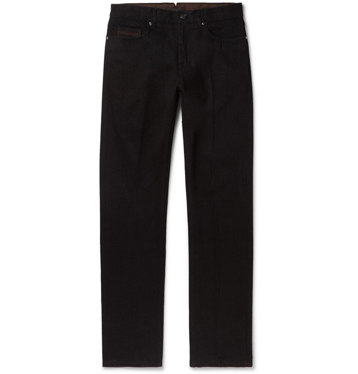 Photo: Ermenegildo Zegna - Slim-Fit Denim Jeans - Black