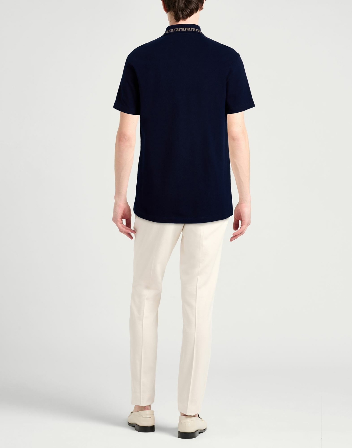 Versace Mens Polo shirt Midnight in Blue