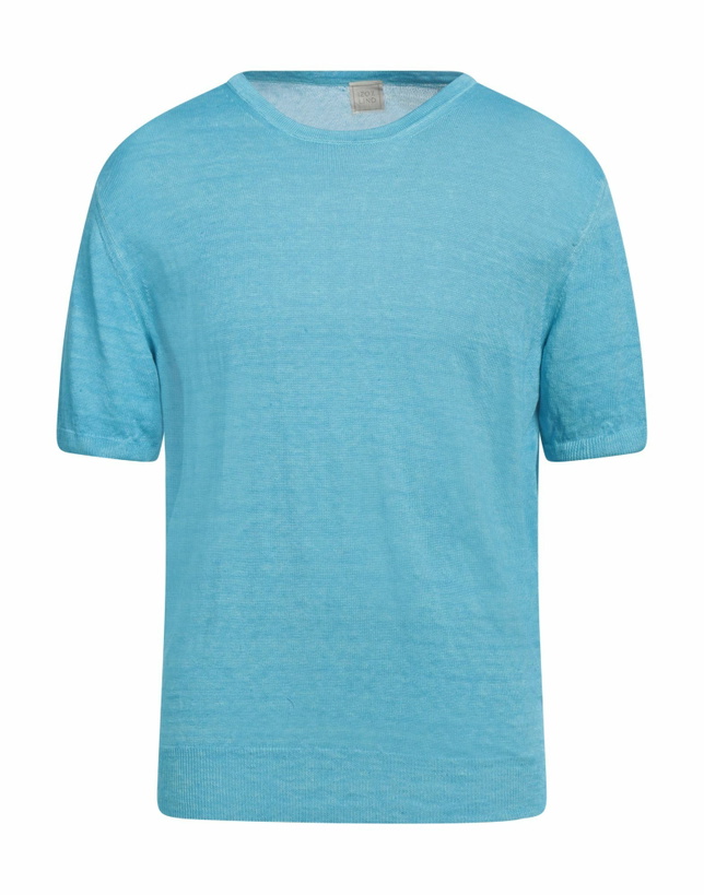 Photo: 120% Lino Mens Sweater Azure