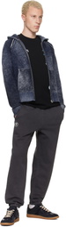 AAPE by A Bathing Ape Gray 'AAPENOW' Moonface Jogger Sweatpants