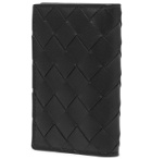 Bottega Veneta - Intrecciato and Smooth Leather Billfold Wallet - Black