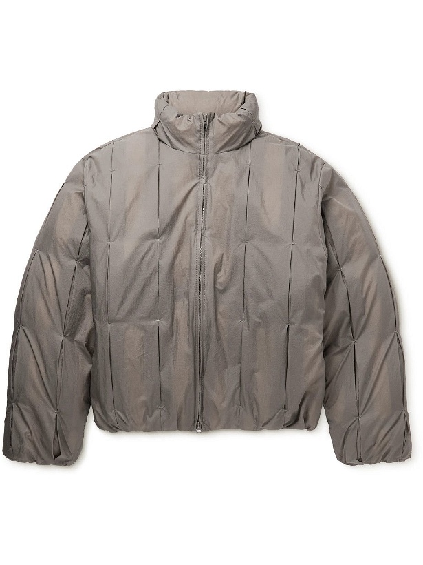 Photo: POST ARCHIVE FACTION - 4.0 Center Pleated Nylon-Ripstop Down Jacket - Neutrals