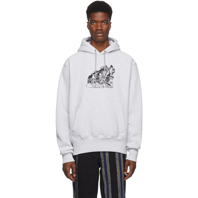St-Henri Grey Lorem Hoodie